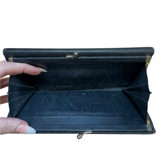 GUCCI Vintage Micro GG Blue Monogram Wallet - Picture 5 of 9